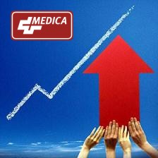 Medica reversed the downward trend in sales over the past three years! Medica reversed the downward trend in sales over the past three years!